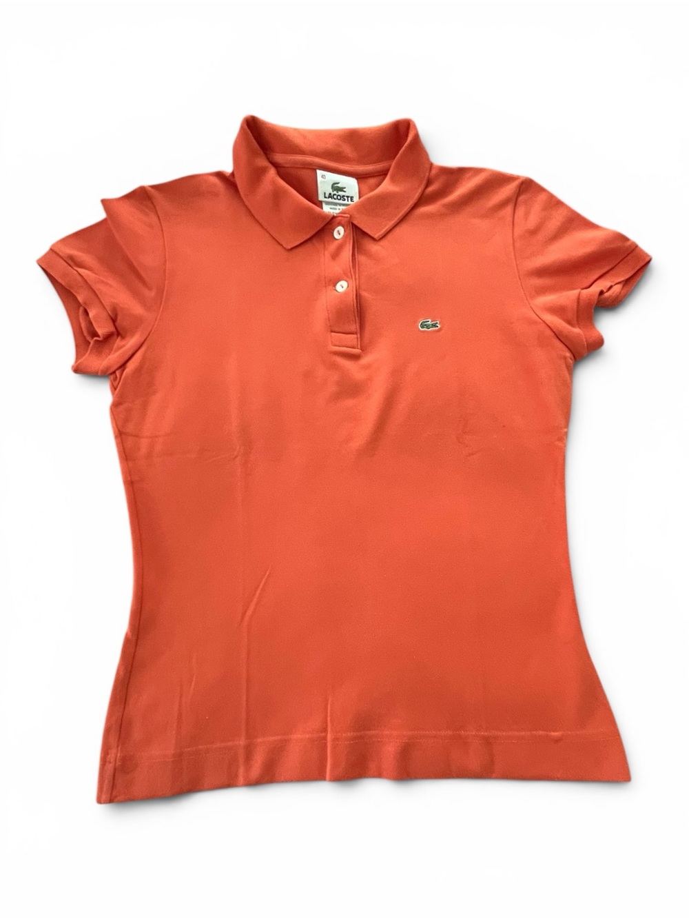 Lacoste Women's Orange Slim Fit Polo Golf Tennis